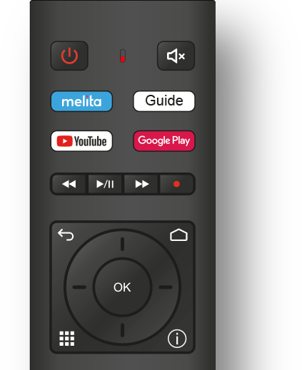 Melita NexTV Remote