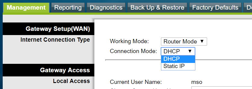 DHCP Setup CISCO