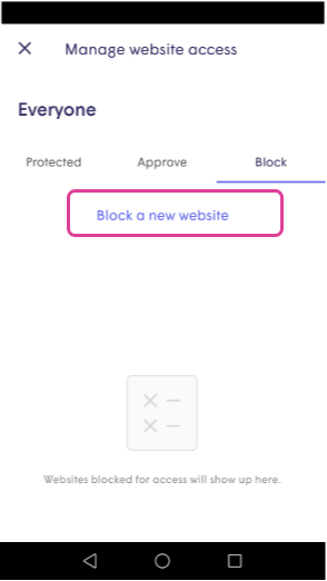Plume App Blocking a new website