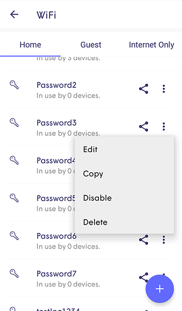 Plume App - modifying password
