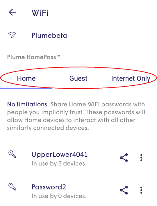 Plume App - HomePass
