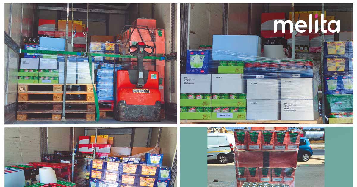 Melita delivers €10,000 worth of food to Foodbank Lifeline Foundation