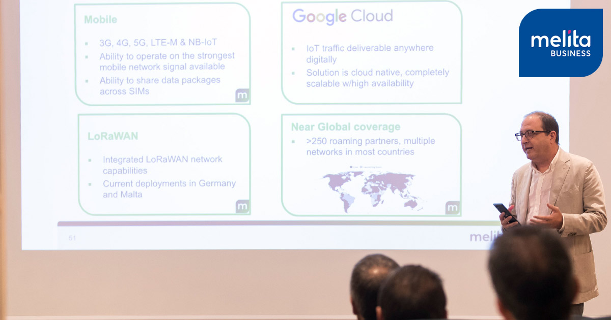 Melita Business presents its IoT portal at Google Cloud event