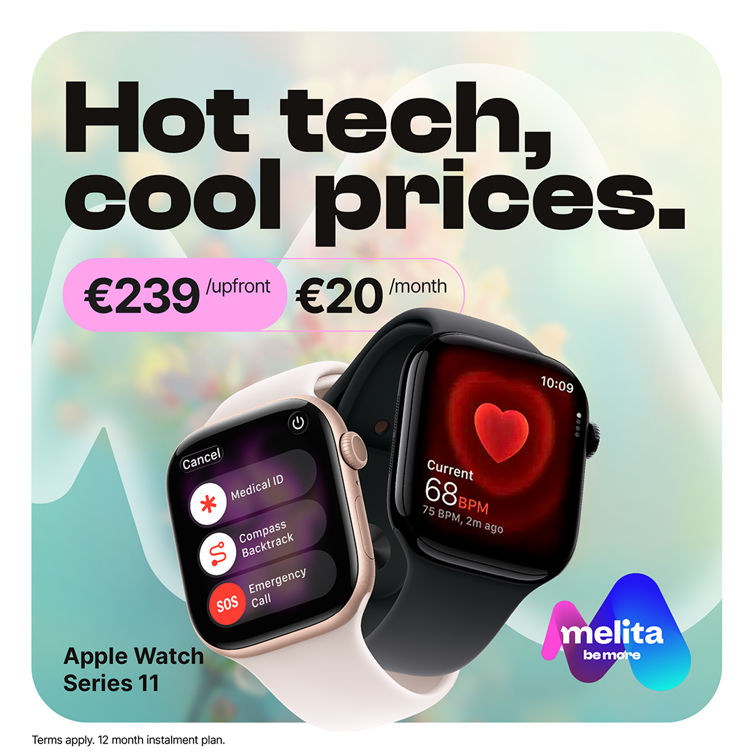 Apple Watches Available from Melita Malta: Apple Watch SE 3 and Series 11